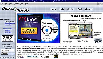 DeposOnDisc.com Convert video depositions into YesLaw and other digital format discs
